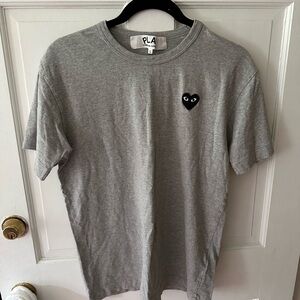 PLAY Comme Des Garçons Grey Tshirt